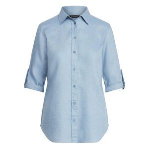 Lauren Ralph Lauren chambray linen Shirt S